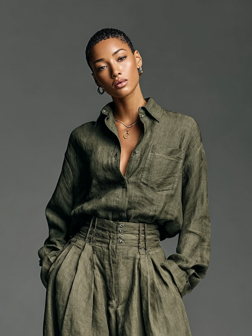 Ingrid™ Skjorte & Bukser Sæt